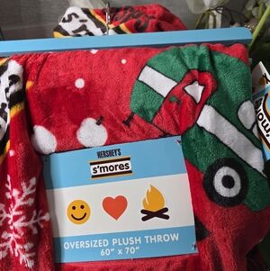 S'more Hershey oversized plush throw 60" x 70" new